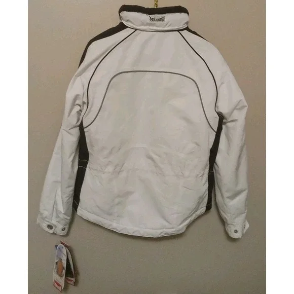 Marker Women White Colorblock Insulated Thermolite Ski Jacket‎ Size 6